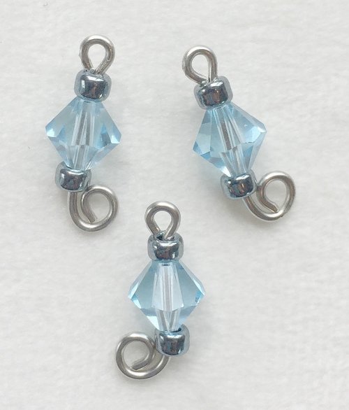 Kristal Wick's Seabreeze Earrings - , Contemporary Wire Jewelry, Loops, Wire Loop, Wrapped Wire Loop, dangles